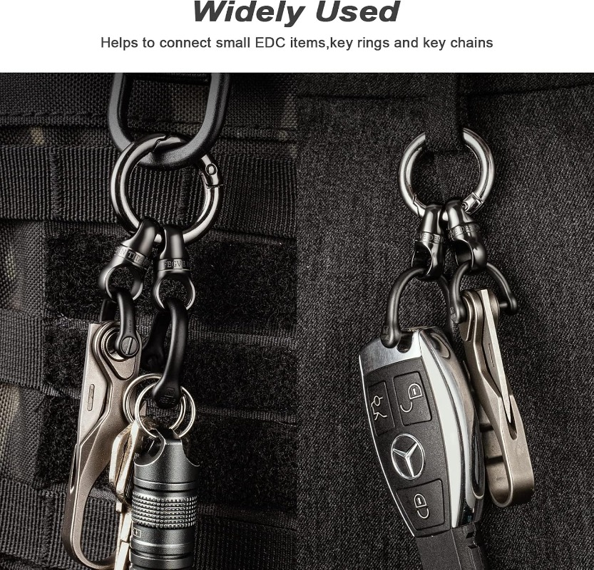 Titanium Key Ring With Round C - Edc Carry Clip ulasan dan harga